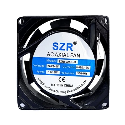 80 mm vahelduvvoolu aksiaalventilaator